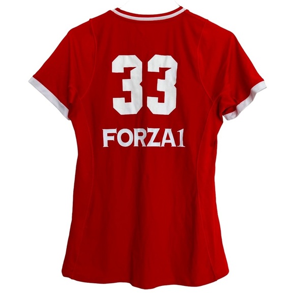 Girls Short Sleeve V-Neck Volleyball T-Shirt Size Medium FORZA 1 Volleyball #33 - Picture 3 of 5